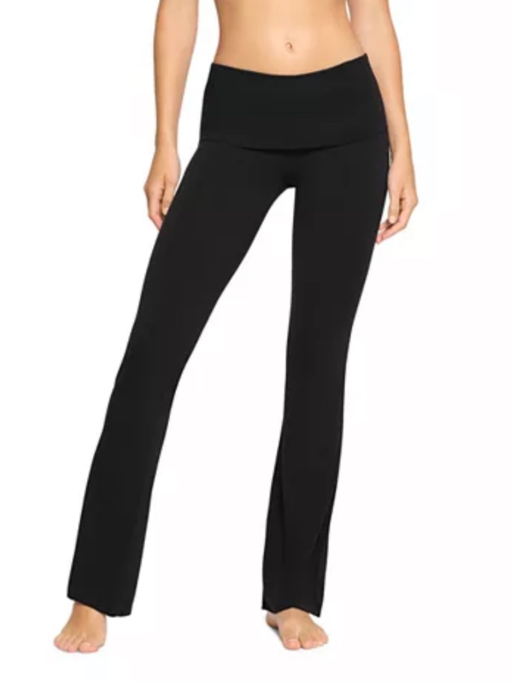 Skims Cotton Jersey Foldover Waist Pants Soot Small NWI